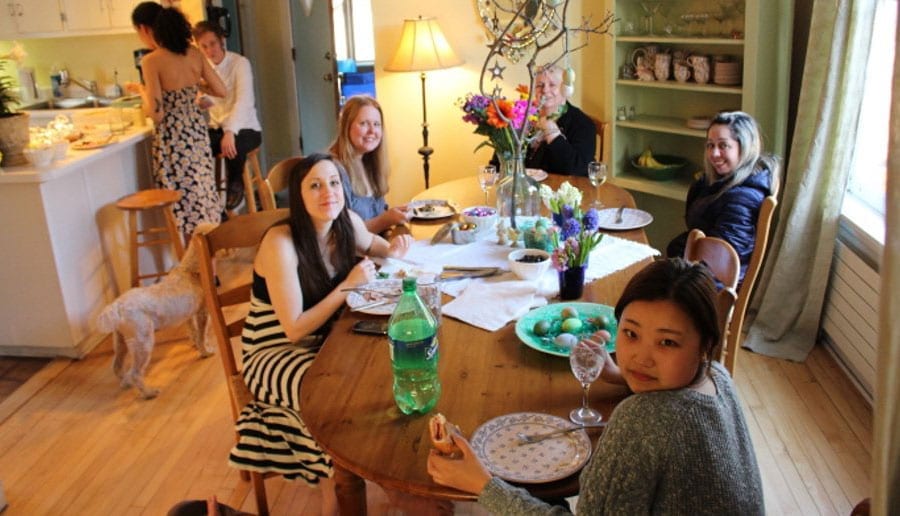 Friendly argentinian homestay family with students