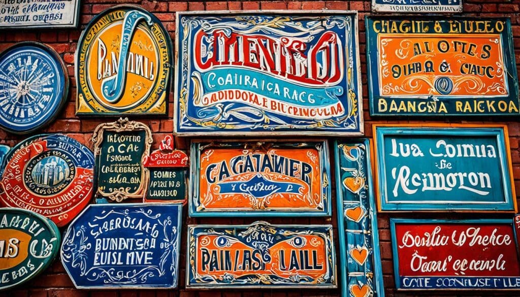 hand-painted signs in Buenos Aires hand-painted signs in Buenos Aires