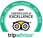 tripadvisor hall of fame badge